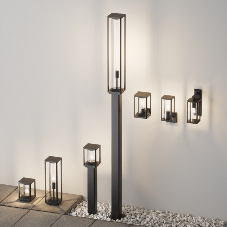 Lampa zewnętrzna stojąca loft Cell 22cm grafitowa Maytoni
