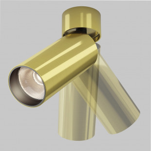 Reflektor sufitowy Focus LED 3000K 5,2cm mosiężny Maytoni