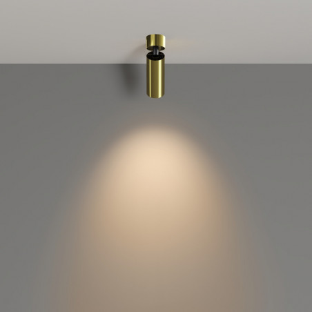 Reflektor sufitowy Focus LED 3000K 5,2cm mosiężny Maytoni