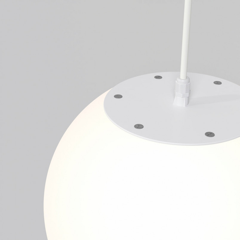 Lampa ogrodowa wisząca kula Erda 30cm biała Maytoni