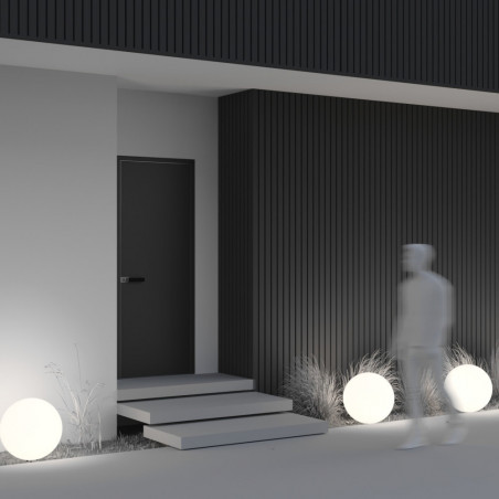 Lampa ogrodowa kula Erda 50cm biała Maytoni