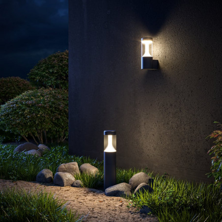 Lampa ogrodowa stojąca Koln LED 4000K 45cm czarna Maytoni