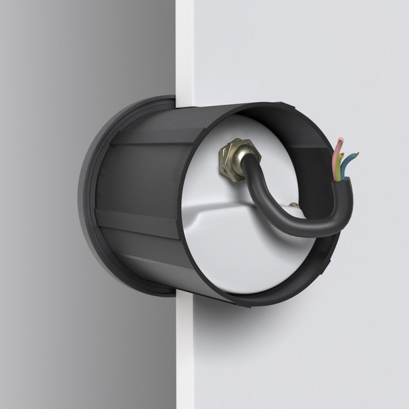 Lampa zewnętrzna spot do zabudowy Lock LED 3000K 7cm czarna Maytoni