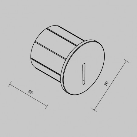 Lampa zewnętrzna spot do zabudowy Lock LED 3000K 7cm czarna Maytoni