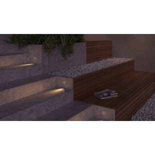Lampa zewnętrzna spot do zabudowy Lock LED 3000K 7cm biała Maytoni