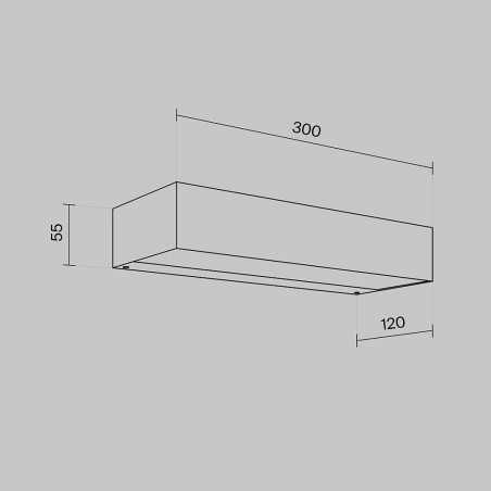 Kinkiet na elewację Lot LED 3000K 12cm biały Maytoni