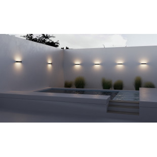Kinkiet na elewację góra-dół Lot LED 3000K 12cm czarny Maytoni