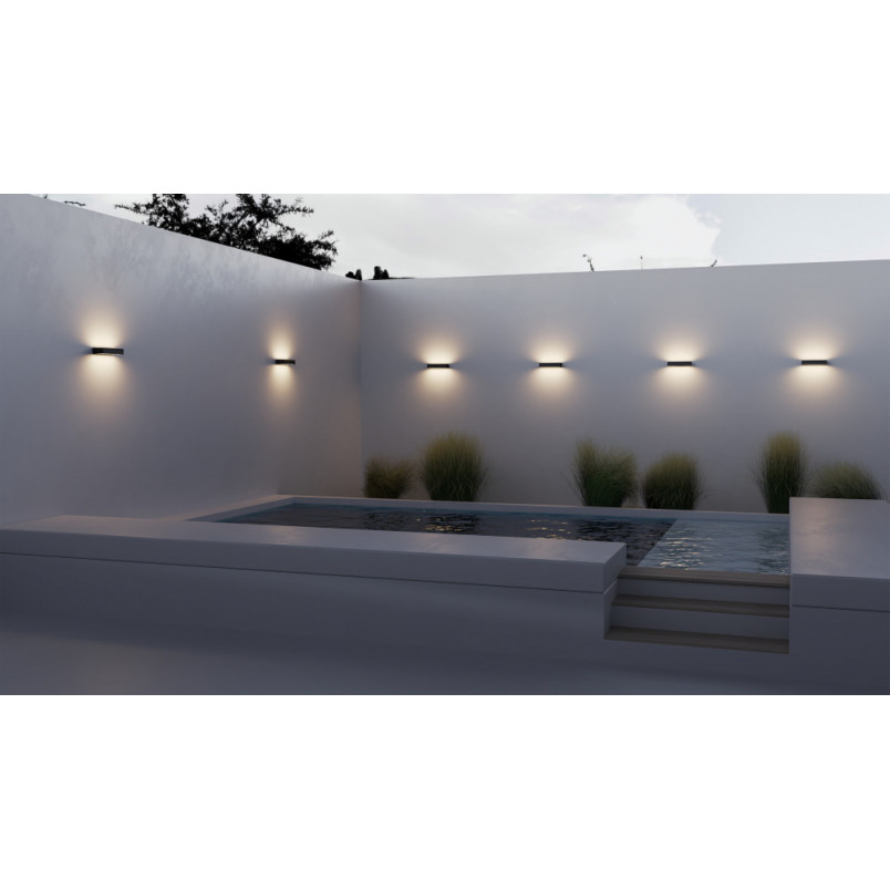 Kinkiet na elewację góra-dół Lot LED 3000K 12cm czarny Maytoni