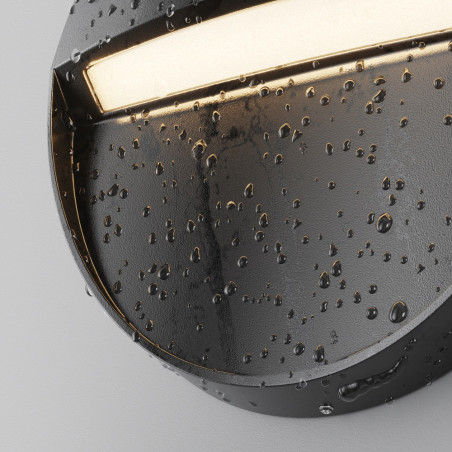 Lampa zewnętrzna - oświetlenie schodów Mane Round LED 12cm czarna Maytoni