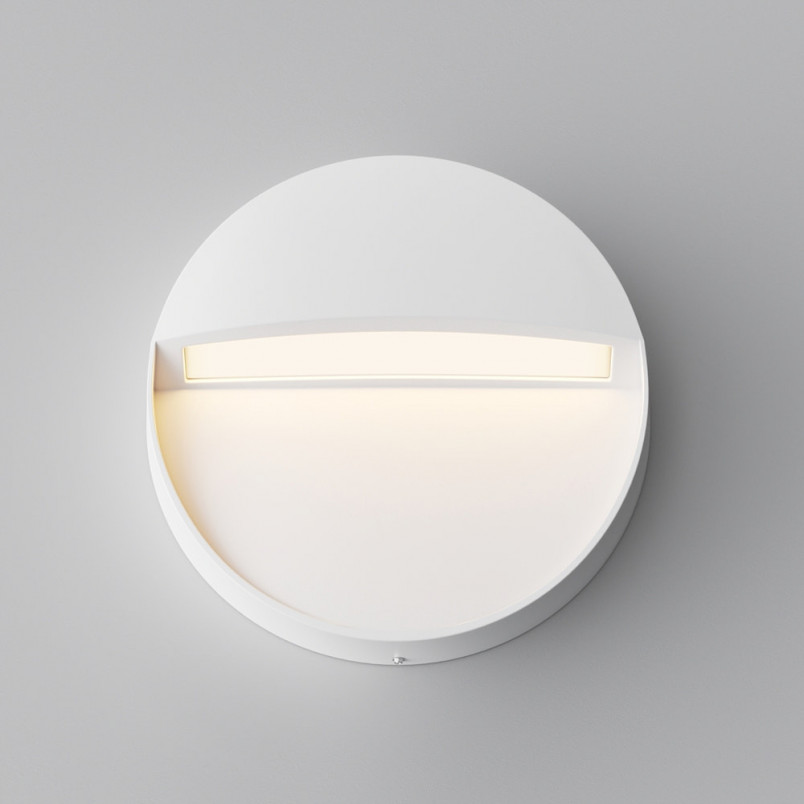 Lampa zewnętrzna - oświetlenie schodów Mane Round LED 12cm biała Maytoni