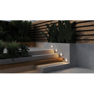 Lampa zewnętrzna - oświetlenie schodów Mane Round LED 12cm biała Maytoni