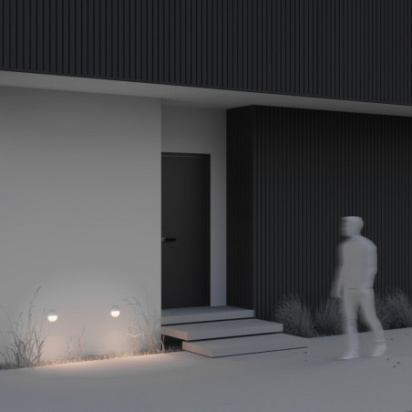 Lampa zewnętrzna - oświetlenie schodów Mane Round LED 12cm biała Maytoni
