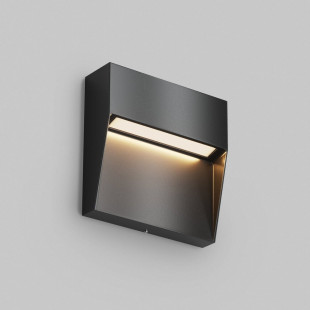 Lampa zewnętrzna - oświetlenie schodów Mane Square LED 11cm czarna Maytoni