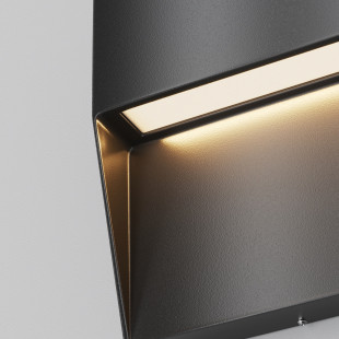 Lampa zewnętrzna - oświetlenie schodów Mane Square LED 11cm czarna Maytoni