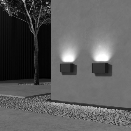 Kinkiet elewacyjny nowoczesny Pull LED 3000K grafitowy Maytoni