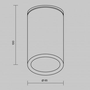 Lampa spot zewnętrzna Roll 6,5cm czarna Maytoni