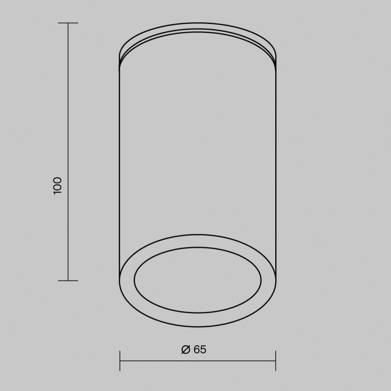 Lampa spot zewnętrzna Roll 6,5cm czarna Maytoni
