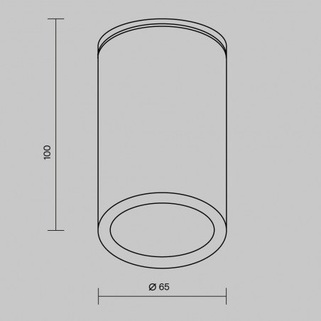 Lampa spot zewnętrzna Roll 6,5cm czarna Maytoni