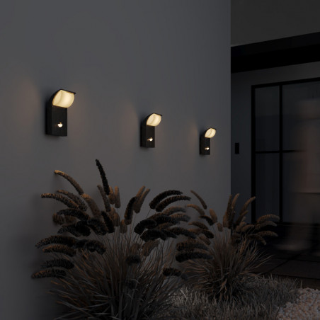 Kinkiet elewacyjny z czujnikiem ruchu Stock LED 3000K grafitowy Maytoni
