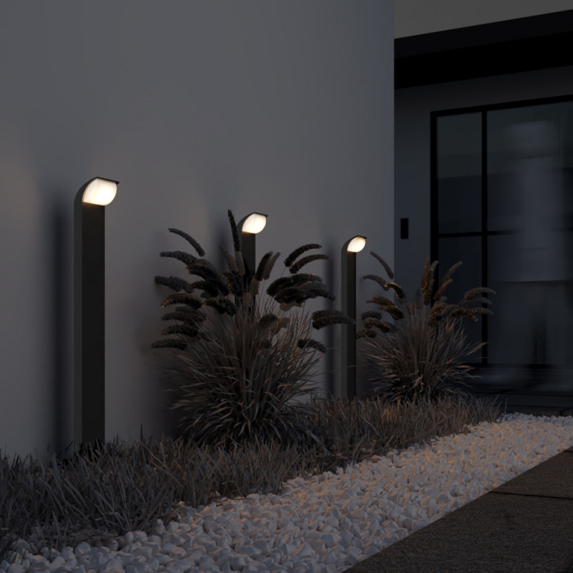 Lampa zewnętrzna stojąca Stock LED 3000K 80cm grafitowy Maytoni