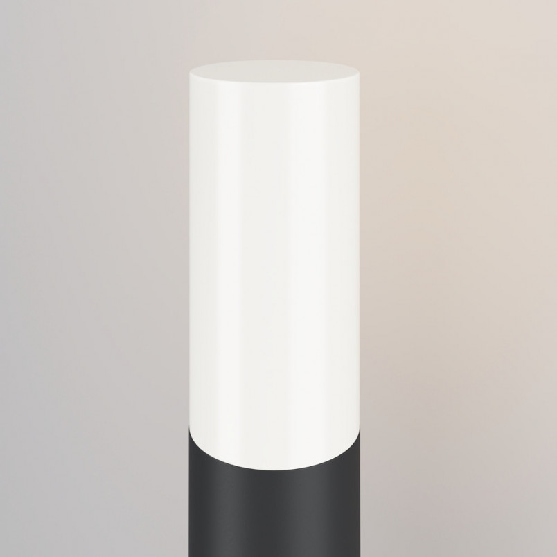 Lampa ogrodowa stojąca Willis 30cm biało-czarna Maytoni
