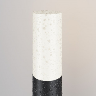 Lampa ogrodowa stojąca Willis 30cm biało-czarna Maytoni