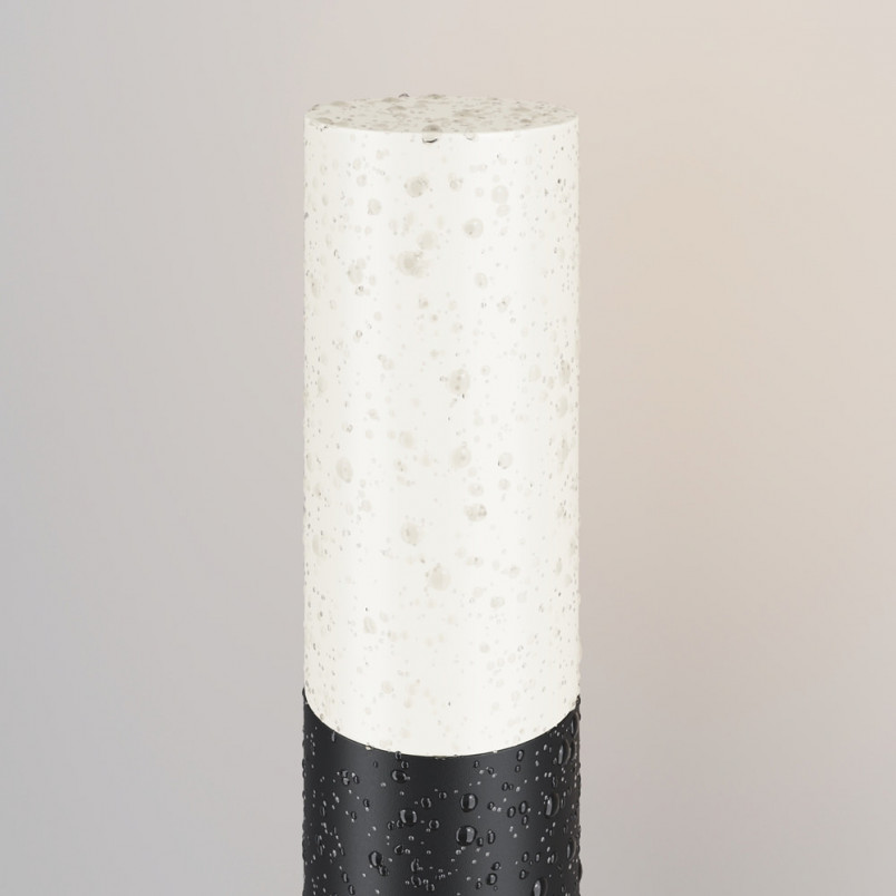 Lampa ogrodowa stojąca Willis 30cm biało-czarna Maytoni