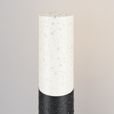 Lampa ogrodowa stojąca Willis 30cm biało-czarna Maytoni