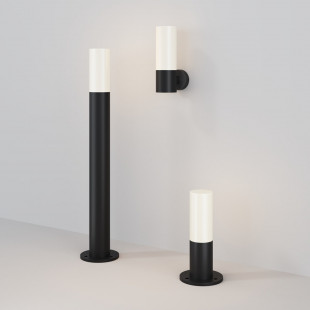 Lampa ogrodowa stojąca Willis 30cm biało-czarna Maytoni