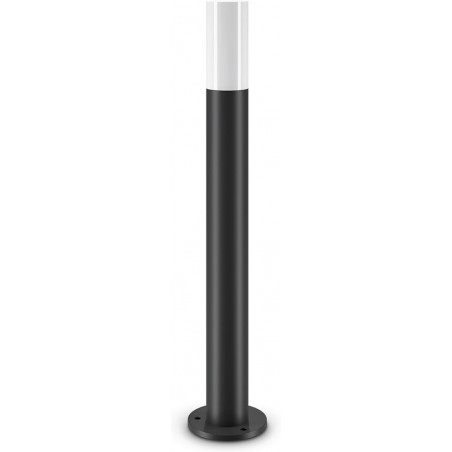 Lampa ogrodowa stojąca Willis 30cm biało-czarna Maytoni