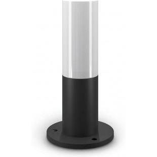 Lampa ogrodowa stojąca Willis 30cm biało-czarna Maytoni