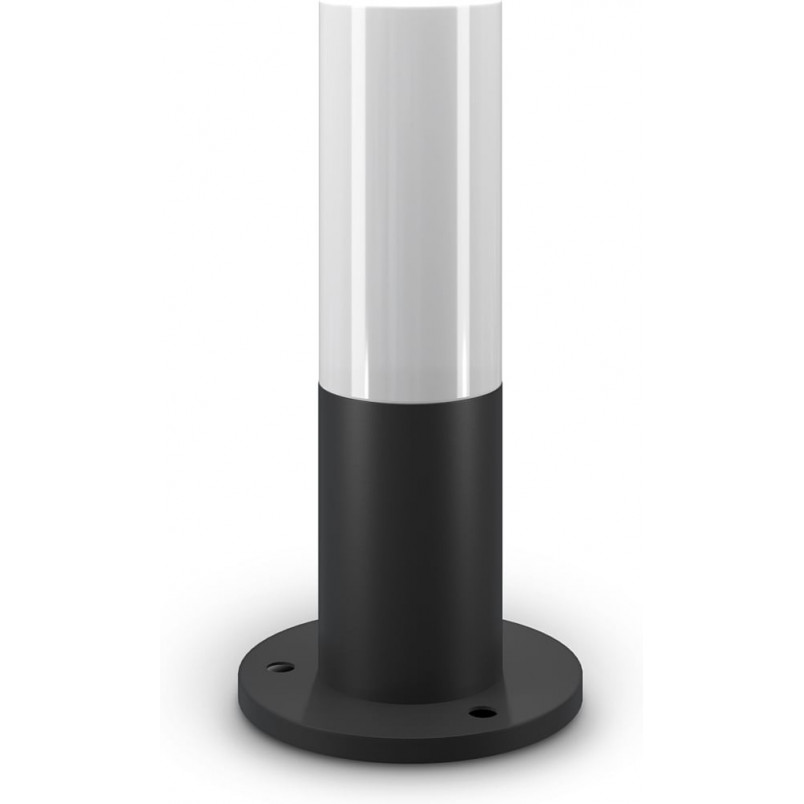 Lampa ogrodowa stojąca Willis 30cm biało-czarna Maytoni