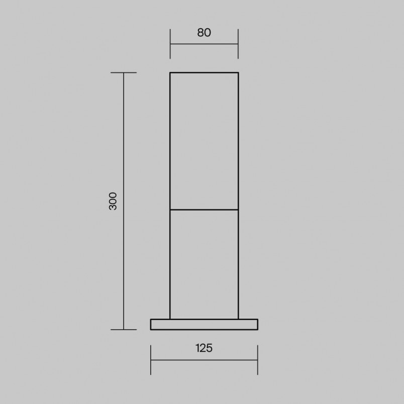 Lampa ogrodowa stojąca Willis 30cm biało-czarna Maytoni