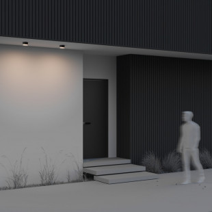 Plafon zewnętrzny Zon IP LED 3000K 12cm czarny Maytoni