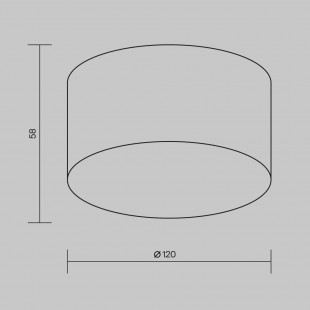 Plafon zewnętrzny Zon IP LED 3000K 12cm biały Maytoni