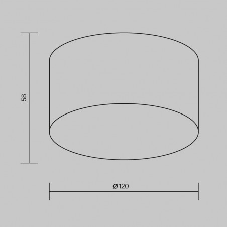 Plafon zewnętrzny Zon IP LED 3000K 12cm biały Maytoni