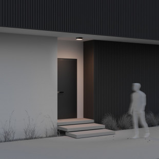 Plafon zewnętrzny Zon IP LED 3000K 22cm czarny Maytoni