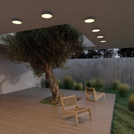 Plafon zewnętrzny Zon IP LED 3000K 22cm czarny Maytoni