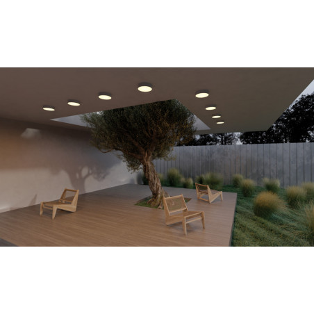 Plafon zewnętrzny Zon IP LED 3000K 22cm biały Maytoni