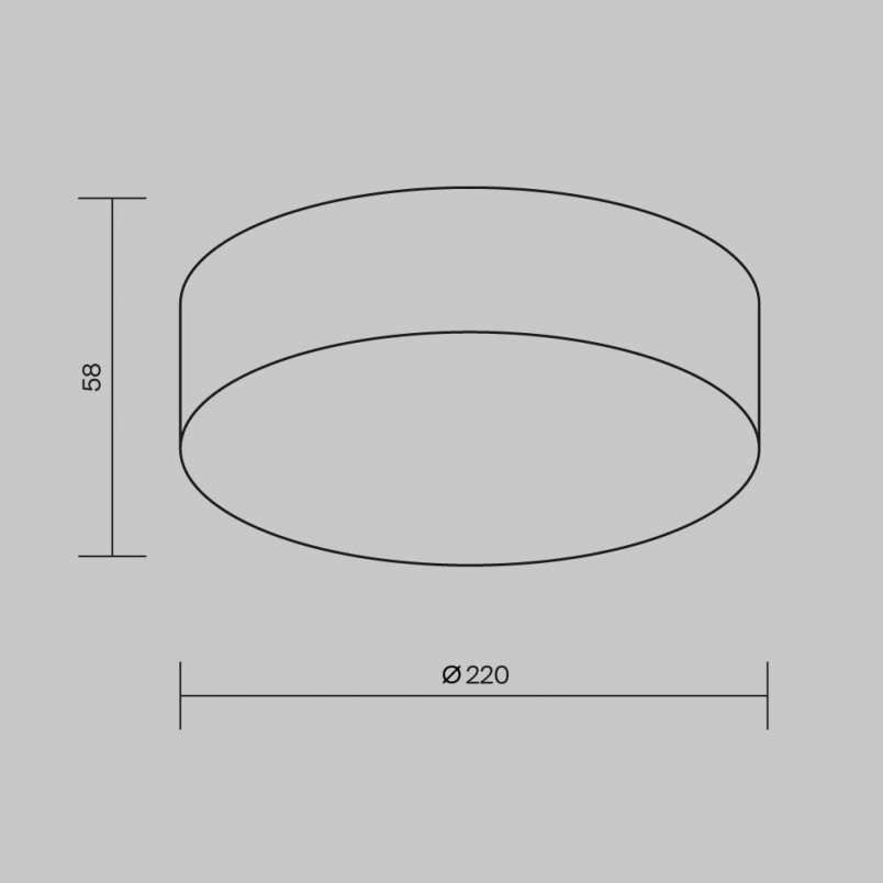 Plafon zewnętrzny Zon IP LED 3000K 22cm biały Maytoni