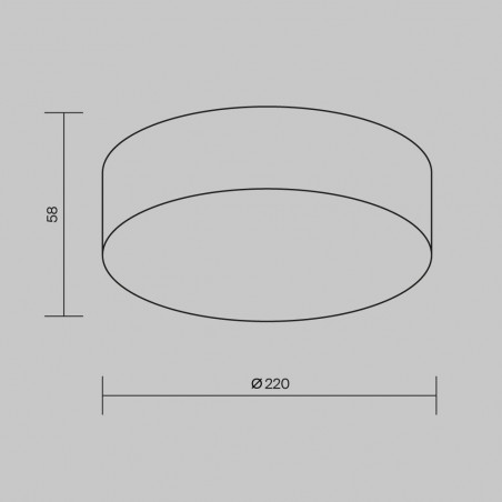 Plafon zewnętrzny Zon IP LED 3000K 22cm biały Maytoni