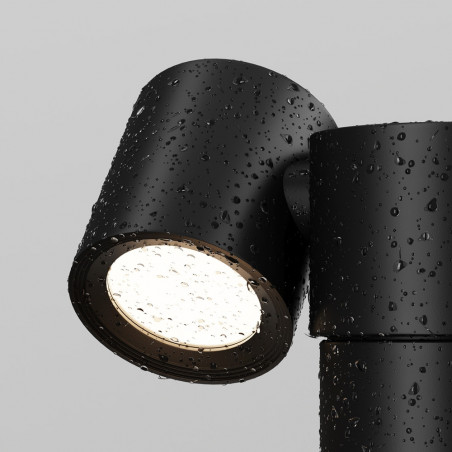 Lampa zewnętrzna stojąca Wall Street czarna Maytoni