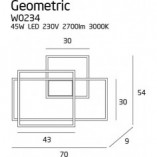 Kinkiet nowoczesny dekoracyjny Geometric Led Biały marki MaxLight