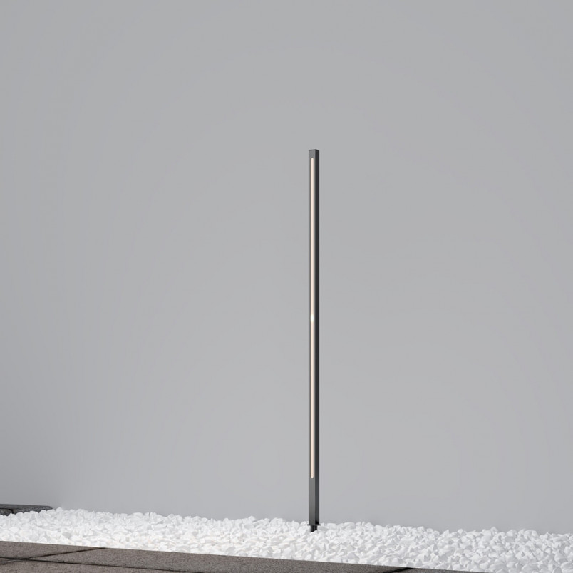 Lampa ogrodowa stojąca nowoczesna Pole LED 3000K 120cm grafitowa Maytoni