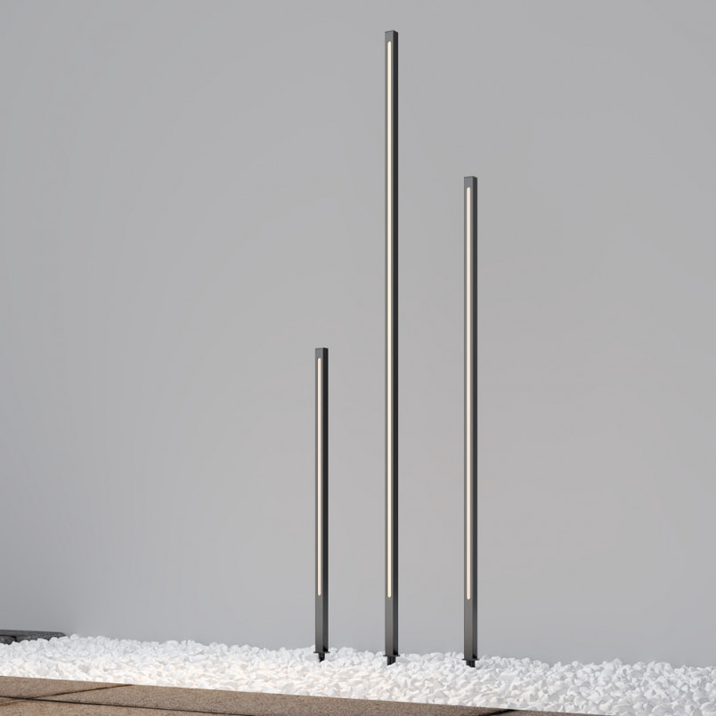 Lampa ogrodowa stojąca nowoczesna Pole LED 3000K 120cm grafitowa Maytoni