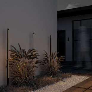 Lampa ogrodowa stojąca nowoczesna Pole LED 3000K 120cm grafitowa Maytoni