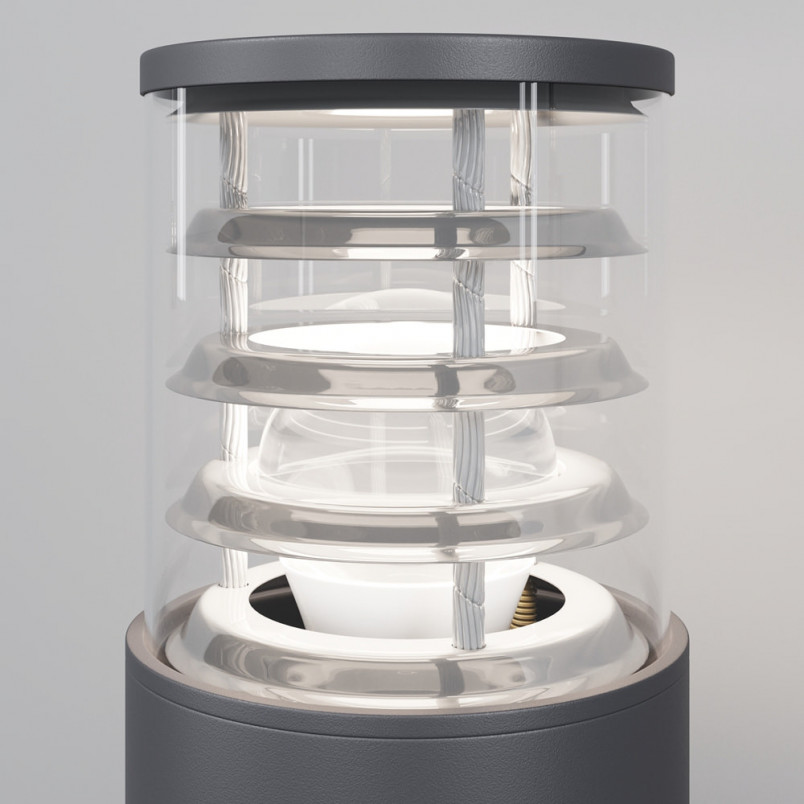 Lampa ogrodowa stojąca Bronx 25cm szara Maytoni