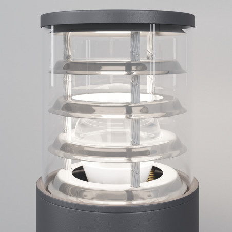 Lampa ogrodowa stojąca Bronx 25cm szara Maytoni