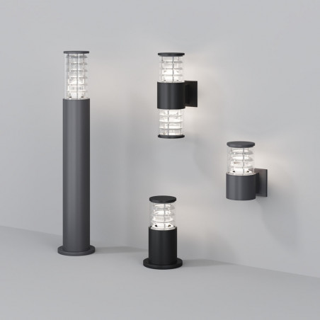 Lampa ogrodowa stojąca Bronx 25cm szara Maytoni
