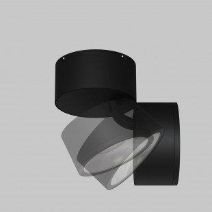Lampa spot zewnętrzna z regulacją Spin LED 3000K 9cm czarna Maytoni